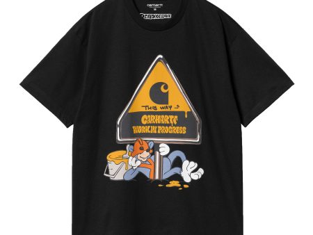 Carhartt Wip Deadkebab Workin On It T-Shirt Nero Hot on Sale