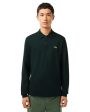 Polo Manica Lunga Uomo Lacoste Verde Scuro For Discount