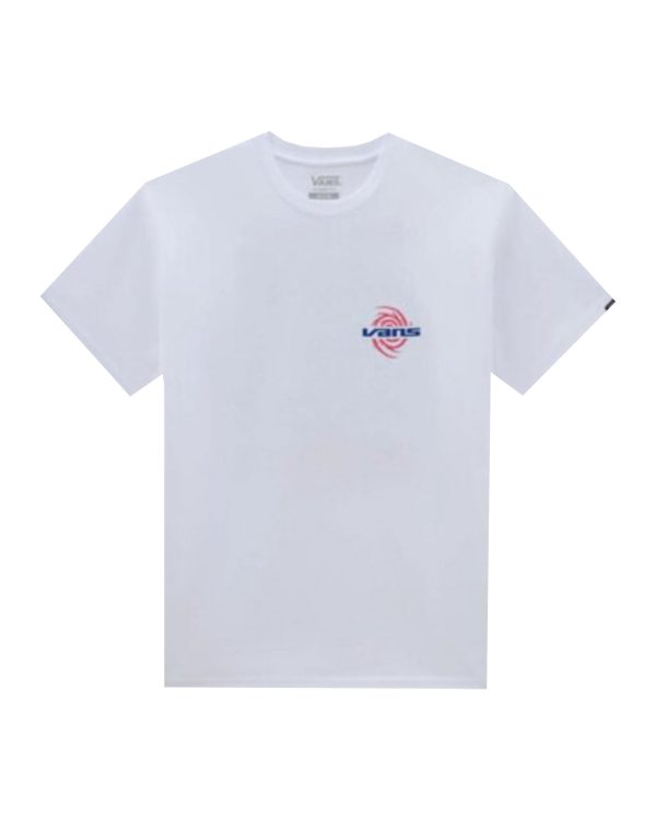 T-Shirt Vans Wormhole Warped SS tee Bianco Hot on Sale