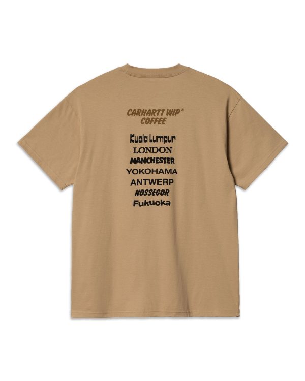 Carhartt Wip Coffee T-shirt Dusty Hamilton Brown Online