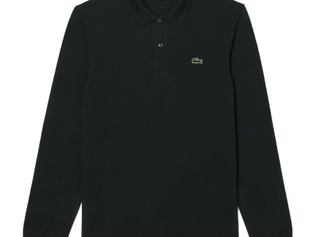 Polo Manica Lunga Uomo Lacoste Verde Scuro For Discount