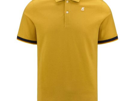 Polo Uomo K-Way Polo Vincent Yellow Mimosa Online Hot Sale