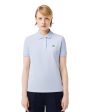 Polo Donna Lacoste Classic Celeste Sale