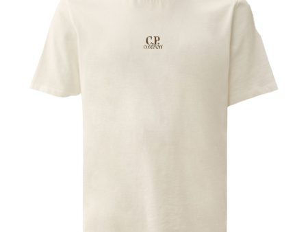 CP Company 24-1 Jersey Artisanal Three Cards Tee White Online now