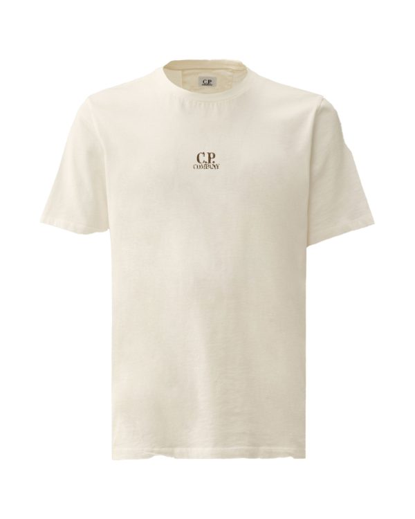 CP Company 24-1 Jersey Artisanal Three Cards Tee White Online now