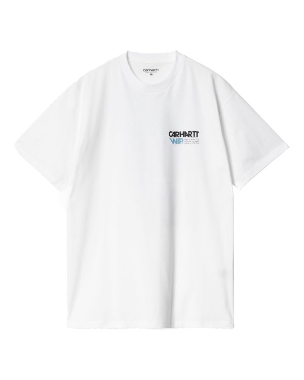 Carhartt Wip Contact Sheet Tee Bianco For Cheap