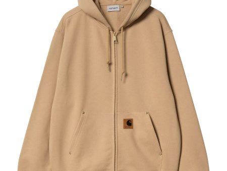 Carhartt Wip Hooded Eldon Sweat Jacket Dusty Hamilton Brown Online