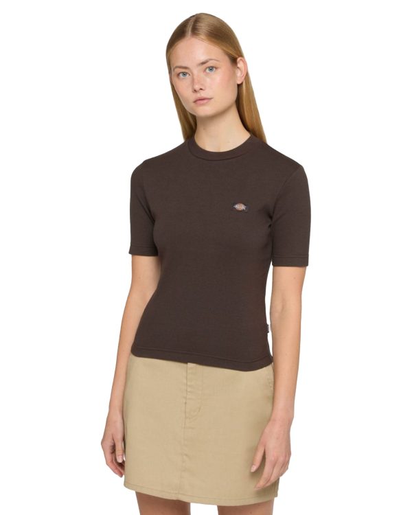 T-Shirt Donna Dickies Marysville Ss Tee Dark Brown Supply