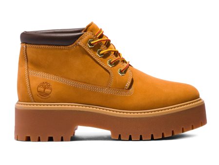 Timberland Stone Street Mid Lace Up Waterproof Boot Wheat For Discount