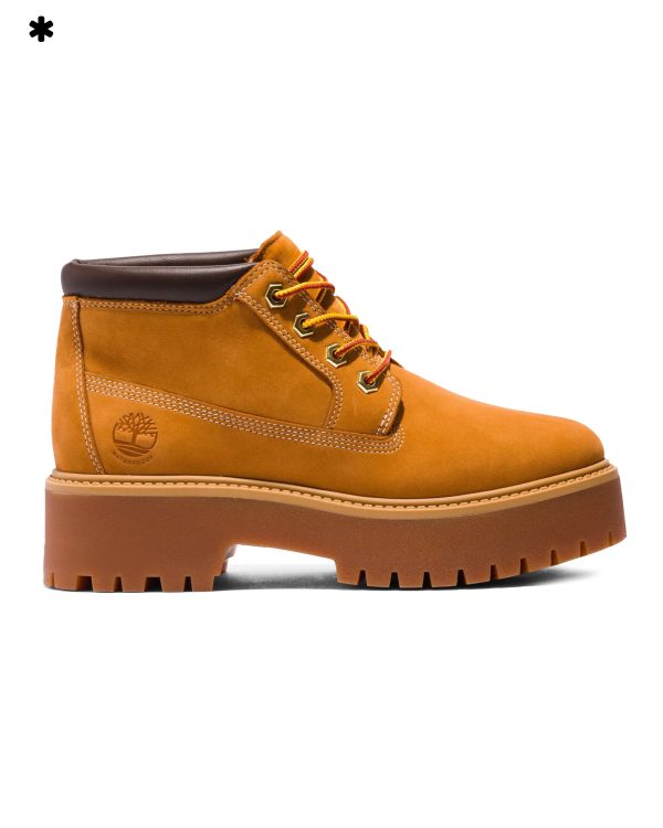 Timberland Stone Street Mid Lace Up Waterproof Boot Wheat For Discount