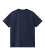 Carhartt Wip American Script Tee Air Force Blue on Sale