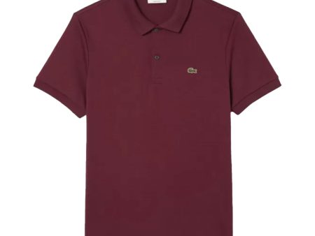 Polo Uomo Lacoste Pima Bordeaux For Sale