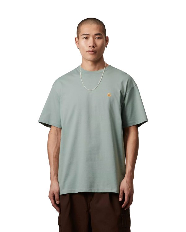 Carhartt Wip Chase T-Shirt Frosted Green-Gold Supply