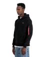 Felpa Uomo Alpha Industries 3D Small Logo Hoody Nero Cheap