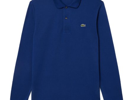 Polo Manica Lunga Uomo Lacoste Blu Online Hot Sale