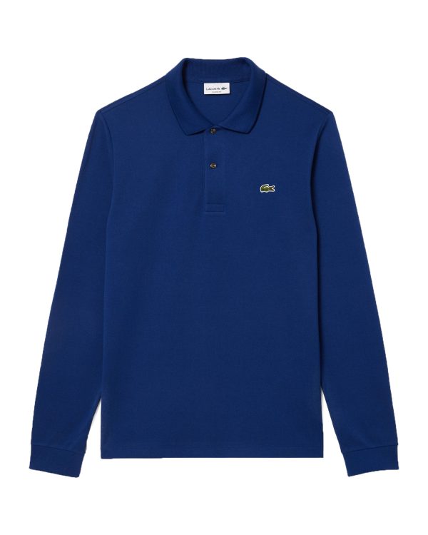 Polo Manica Lunga Uomo Lacoste Blu Online Hot Sale