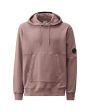 CP Company Diagonal Raised Fleece Lens Hooded Sweatshirt Purple Dove Hot on Sale