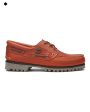 Timberland Authentic Boat Shoe Medium Orange Full Grain Discount