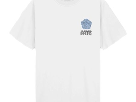 T-Shirt Arte Antwerp Teo Circle Flower White on Sale