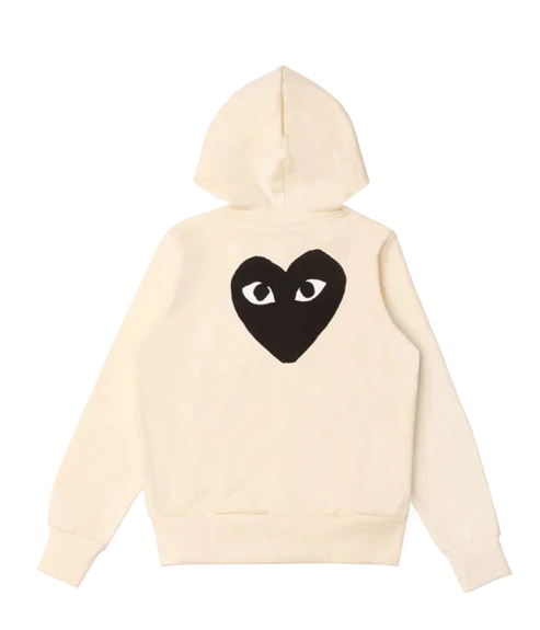 Sweat zippé à Capuche Comme Des Garçons® Coeur Noir Fashion