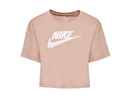 Crop tee Donna Nike Big Logo Rosa Online Sale