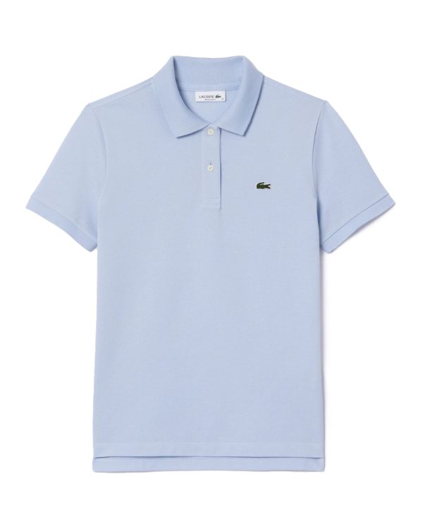 Polo Donna Lacoste Classic Celeste Sale