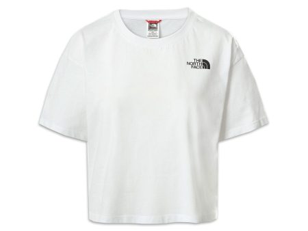 T-Shirt Donna The North Face Cropped Simple Dome Tee Bianco Online Sale