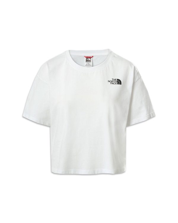 T-Shirt Donna The North Face Cropped Simple Dome Tee Bianco Online Sale