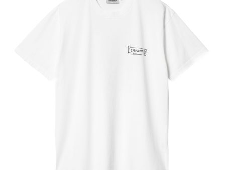 Carhartt Wip Stamp Tee White Black on Sale