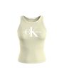 Calvin Klein Archival Monologo Rib Tank Green Haze Discount