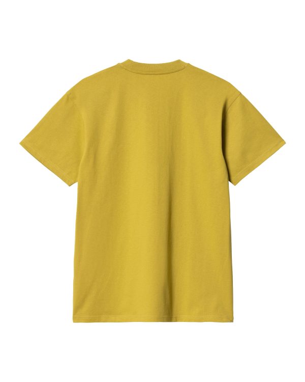 Carhartt Wip American Script Tee Golden Olive Cheap