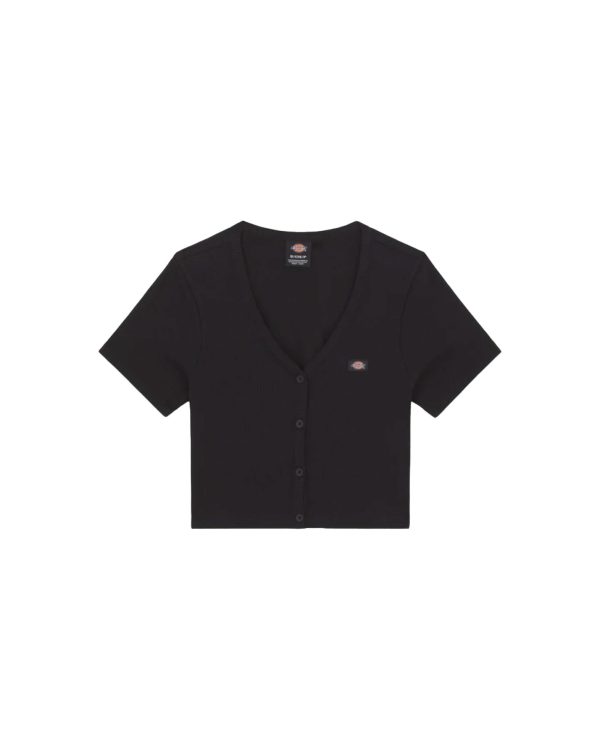 T-Shirt Donna Dickies Emporia Cardigan Nero Fashion