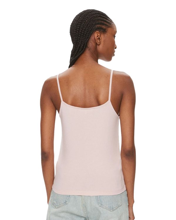 Calvin Klein Monologo Strappy Tank Top Rosa For Sale