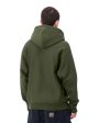 Carhartt Wip Hooded American Script Sweat Tarragon Supply