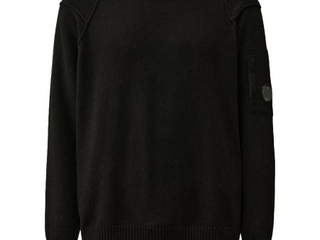 CP Company Lambswool Grs Crew Neck Knit on Sale