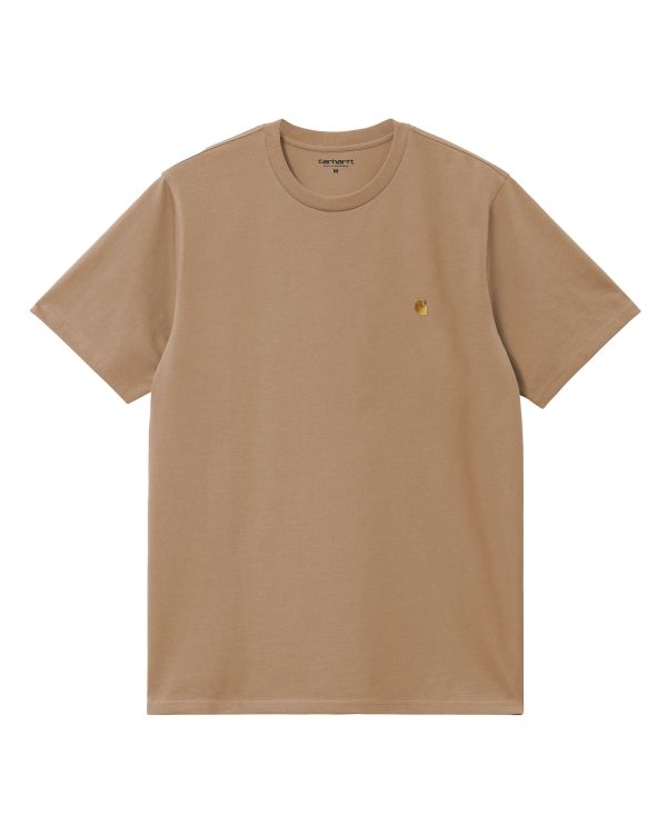 Carhartt Wip Chase T-Shirt Peanut-Gold Online Hot Sale