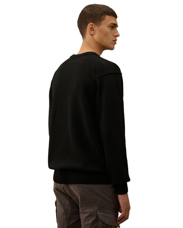 CP Company Lambswool Grs Crew Neck Knit on Sale