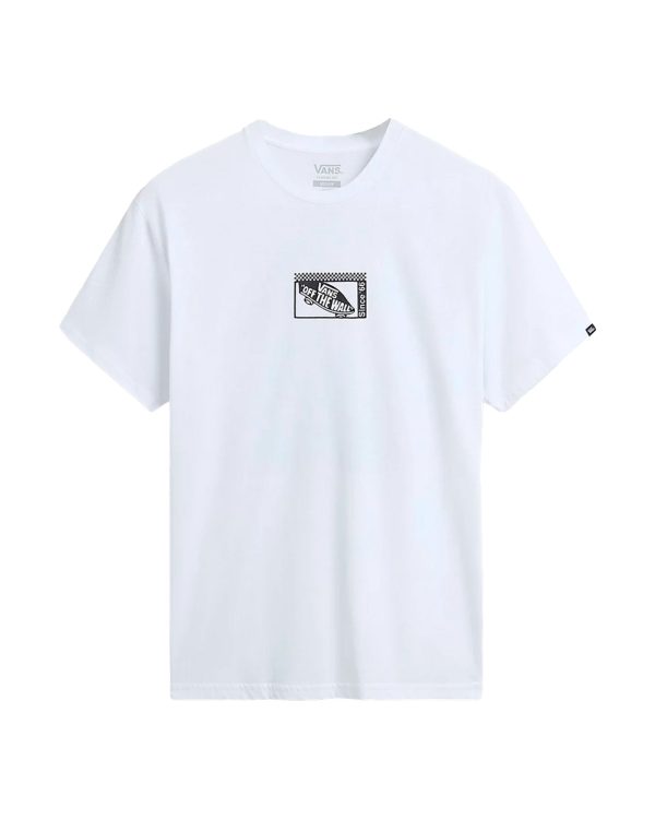 T-Shirt Vans Tech Box SS Tee Bianco Hot on Sale