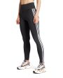 Legging Donna Adidas 3 Stripe Nero For Cheap