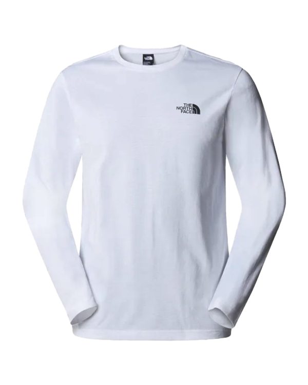 The North Face L-S Simple Dome Tee Bianco Supply