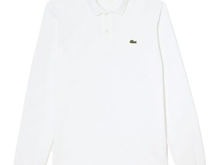 Polo Uomo Lacoste Manica Lunga L.13.12 Bianco Supply