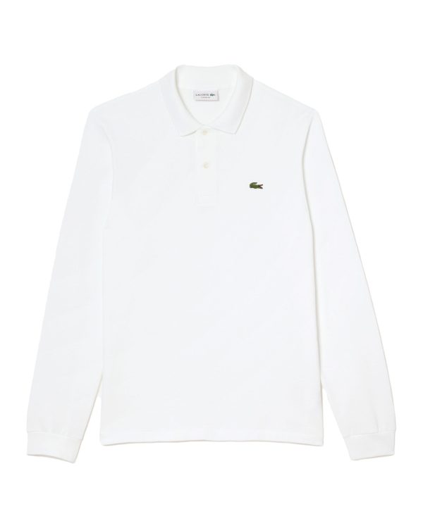 Polo Uomo Lacoste Manica Lunga L.13.12 Bianco Supply