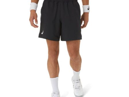 Asics 2041A260 Court 7 Inch Short Mens Black For Cheap