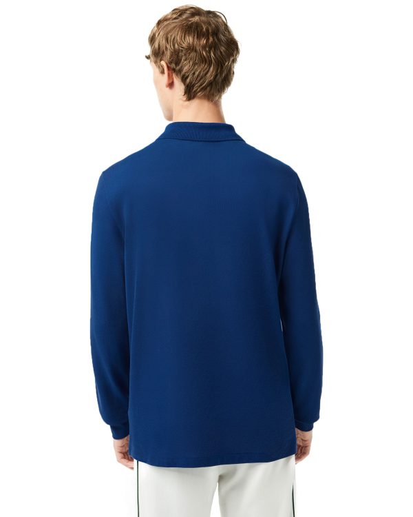 Polo Manica Lunga Uomo Lacoste Blu Online Hot Sale