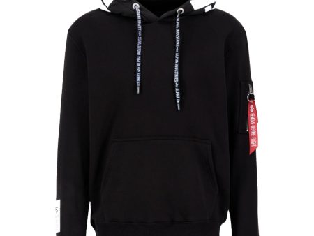 Felpa Uomo Alpha Industries Big Logo Black Fashion