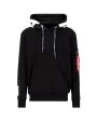 Felpa Uomo Alpha Industries Big Logo Black Fashion