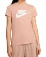 T-Shirt Donna Nike Big Logo Rosa Online now