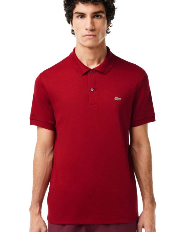 Polo Uomo Lacoste Pima Bordeaux Supply