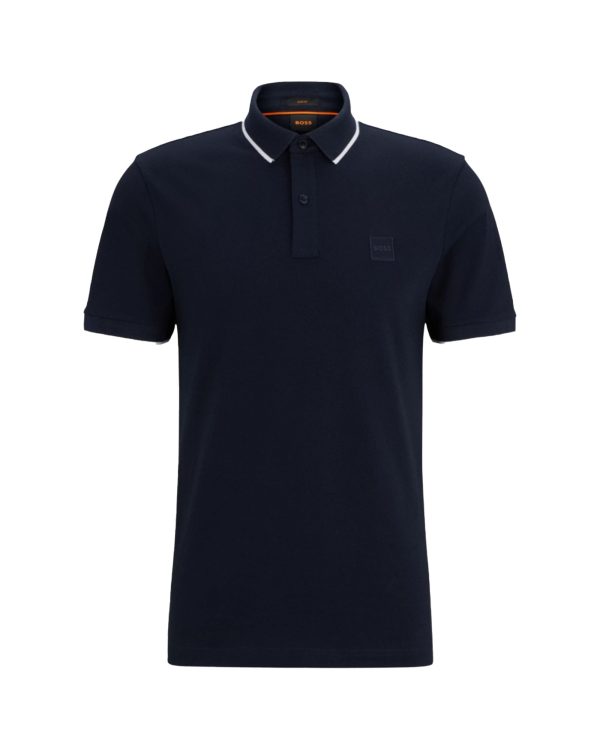 Polo Uomo Boss Passertip Blu Cheap