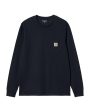 Carhartt Wip L-S Pocket Tee Dark Navy Online Hot Sale